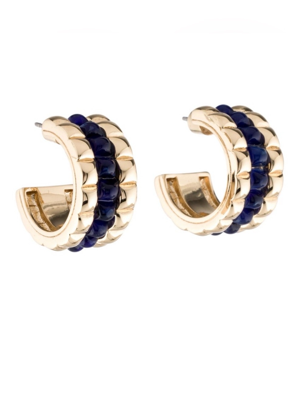 Roxanne Assoulin, Glass, The Puffy Stud Hoop Earrings - like new - hard to find